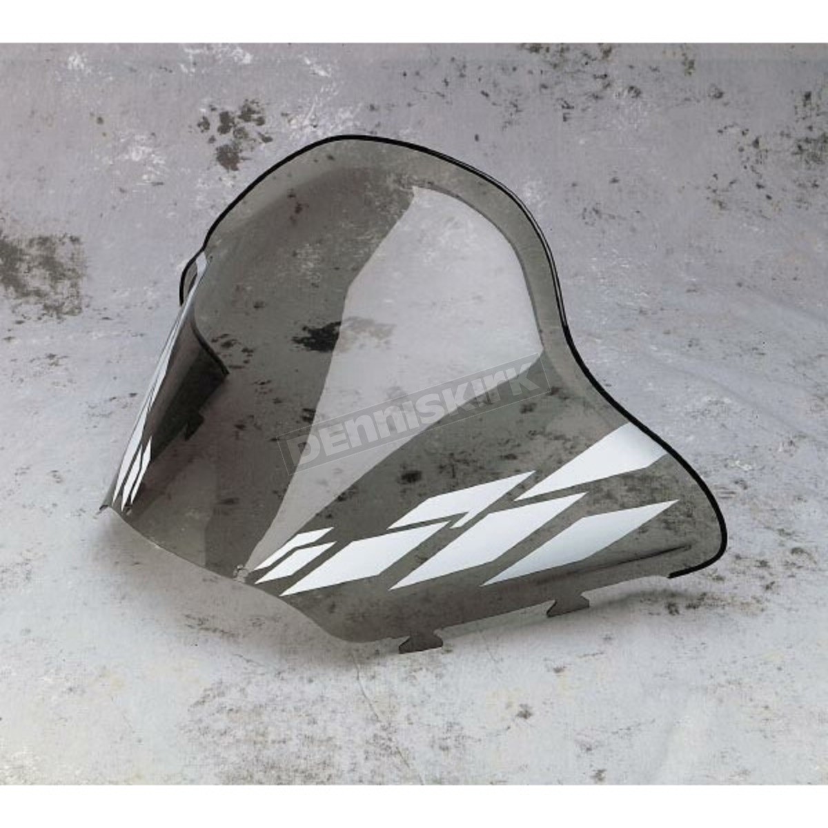 Sno-Stuff 20 1/4" Smoke Low-Cut Windshield w/White Graphics - 479-645-05