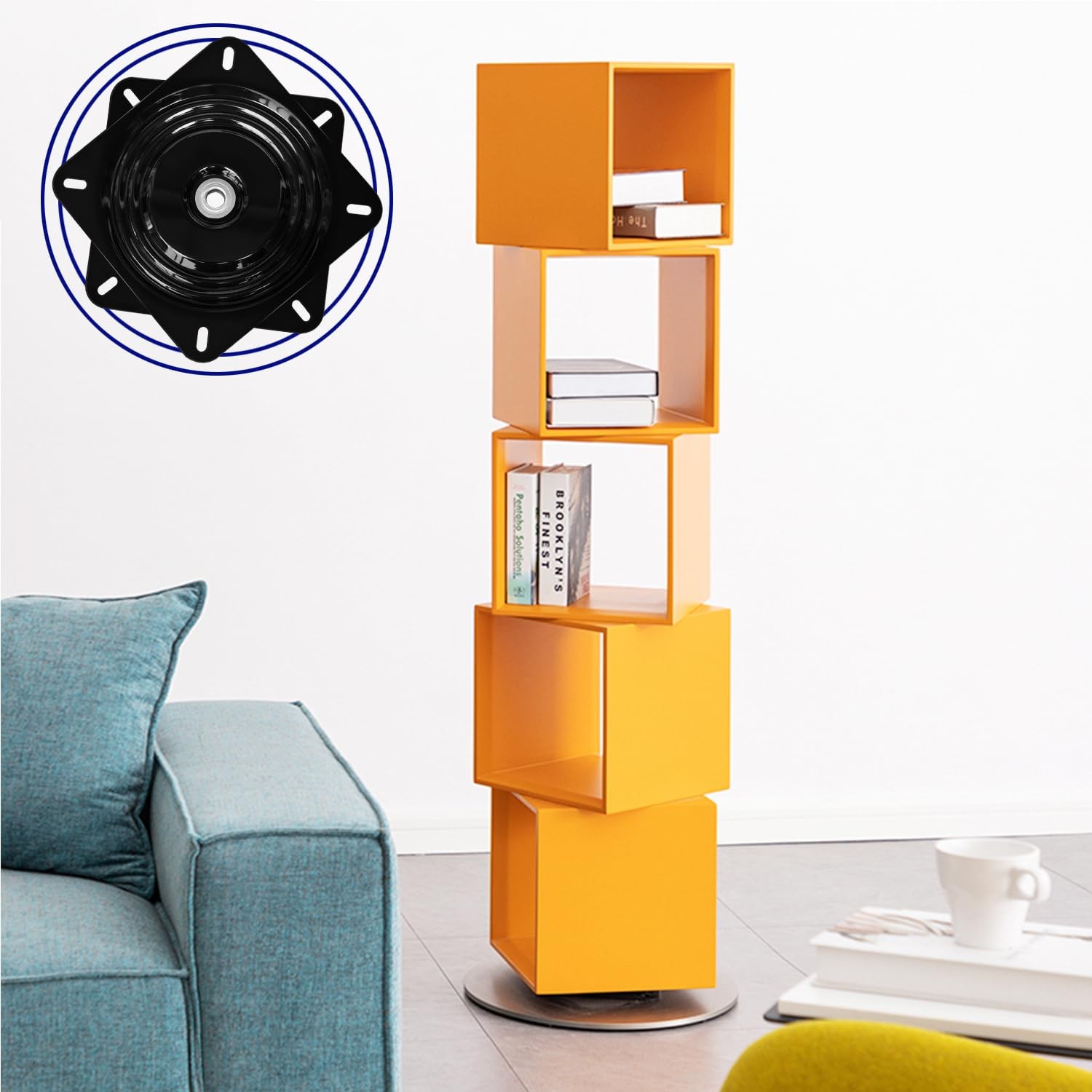 12Inch Bar Stool Swivel Plate Heavy Duty, Chair Swivel Base with Solid Ring o...