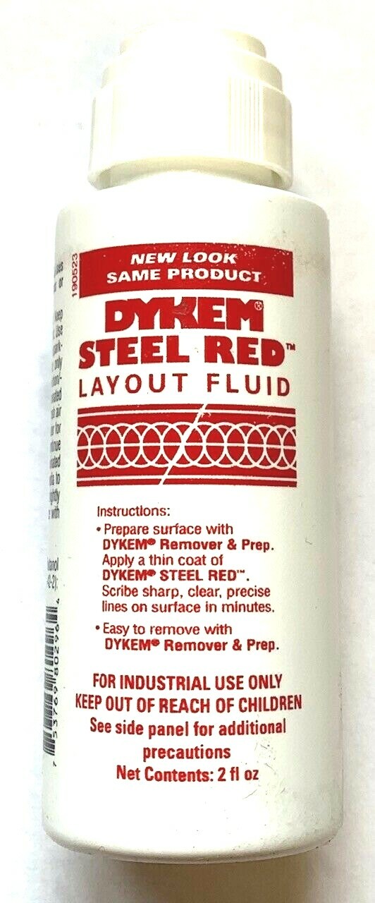 DYKEM STEEL RED LAYOUT/STAINING FLUID 2oz FELT-TIP DABBER #80296