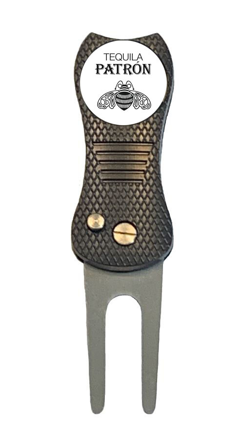 Patron Tequila Golf Ball Marker w/ Premium Switchblade Divot Tool Liquor