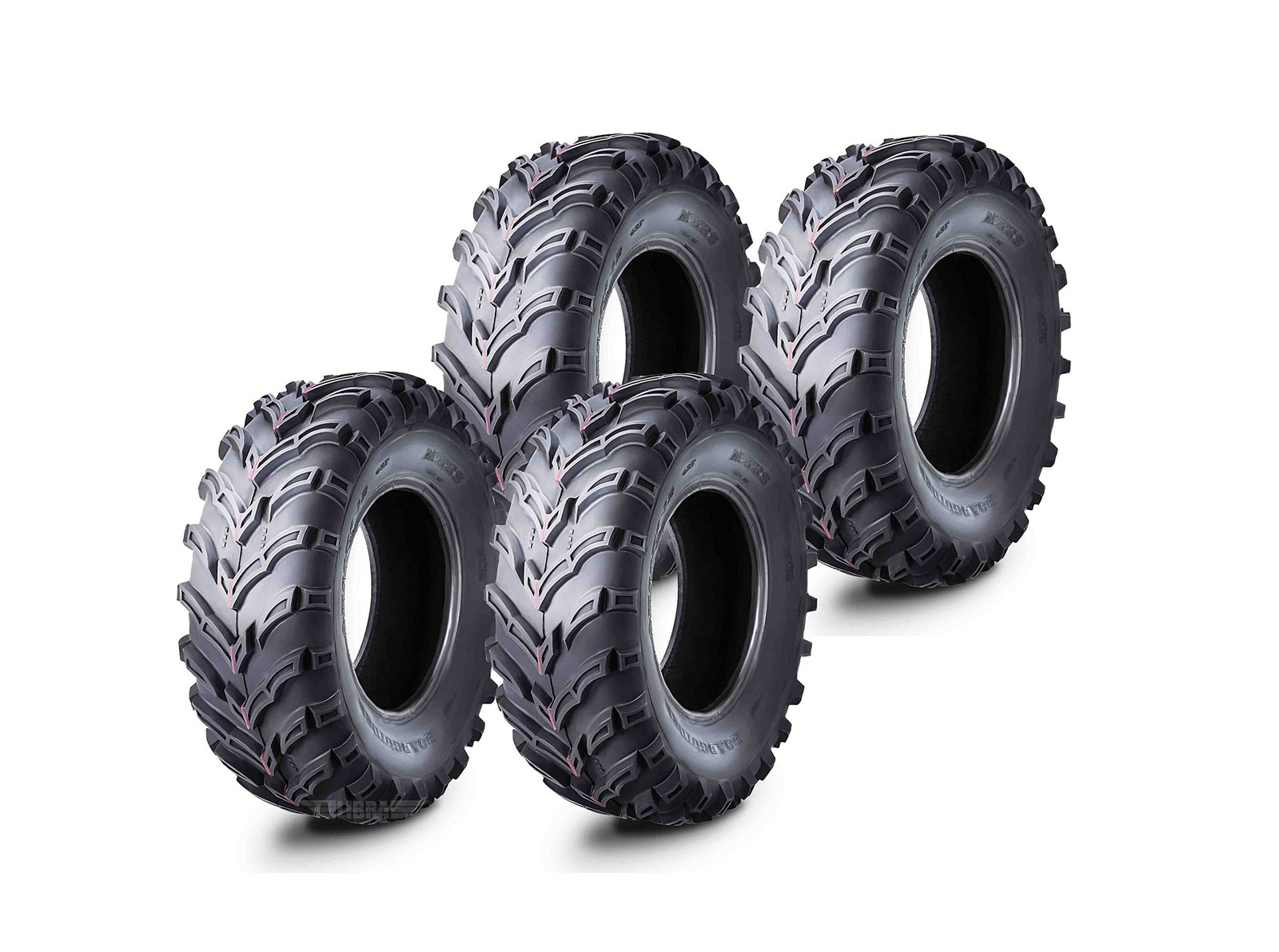 Roadguider ATV/UTV Tires 25x8-12 25X8X12 6PR, Set 4-10272 25X8-12 & 25X8-12