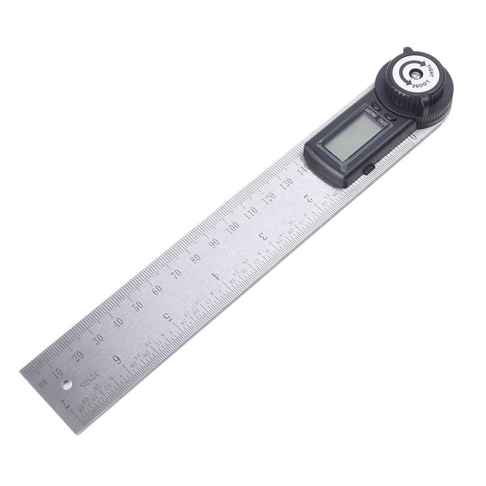 7" Electronic Protractor Digital Goniometer Angle Finder Miter Gauge Ruler