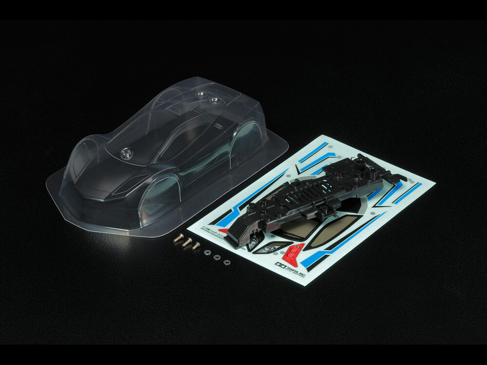 Tamiya MINI 4WD Upgrade Parts VELDAGA CLEAR BODY SET 15482