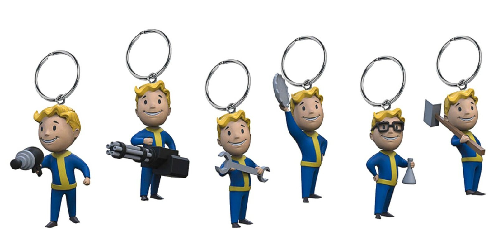 Fallout 76 Vault Boy 3D KEYRING / KEYCHAIN NEW **YOU CHOOSE **
