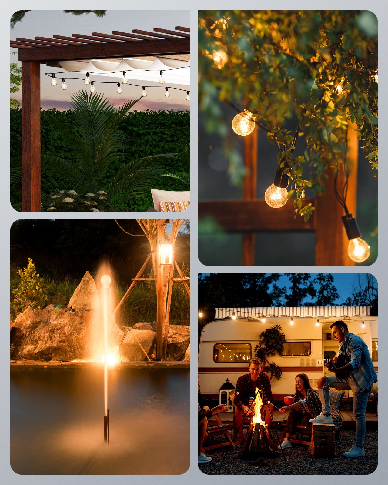 DEWENWILS Christmas Light Timer Outdoor, Dusk to Dawn Sensor & Remote Control