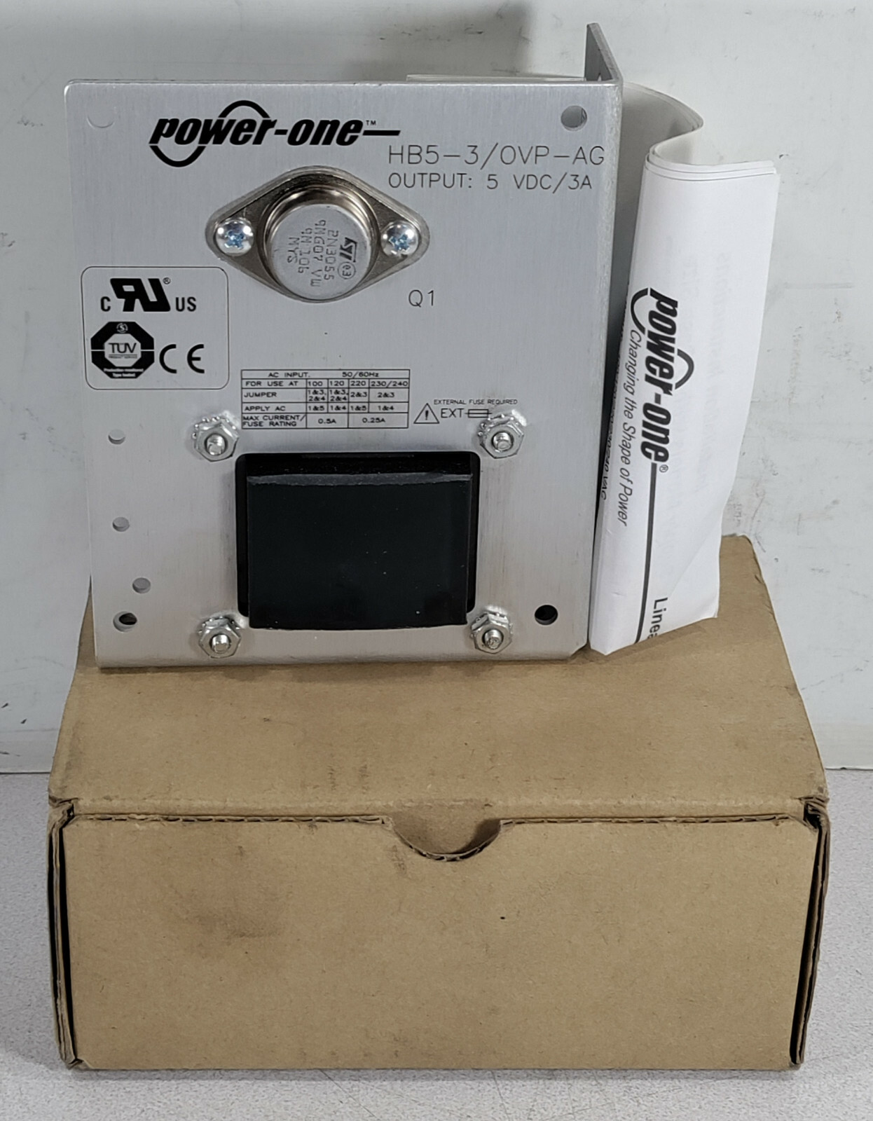 1 NEW POWER ONE HB5-3/OVP-AG AC/DC CONVERTER NIB ***MAKE OFFER***