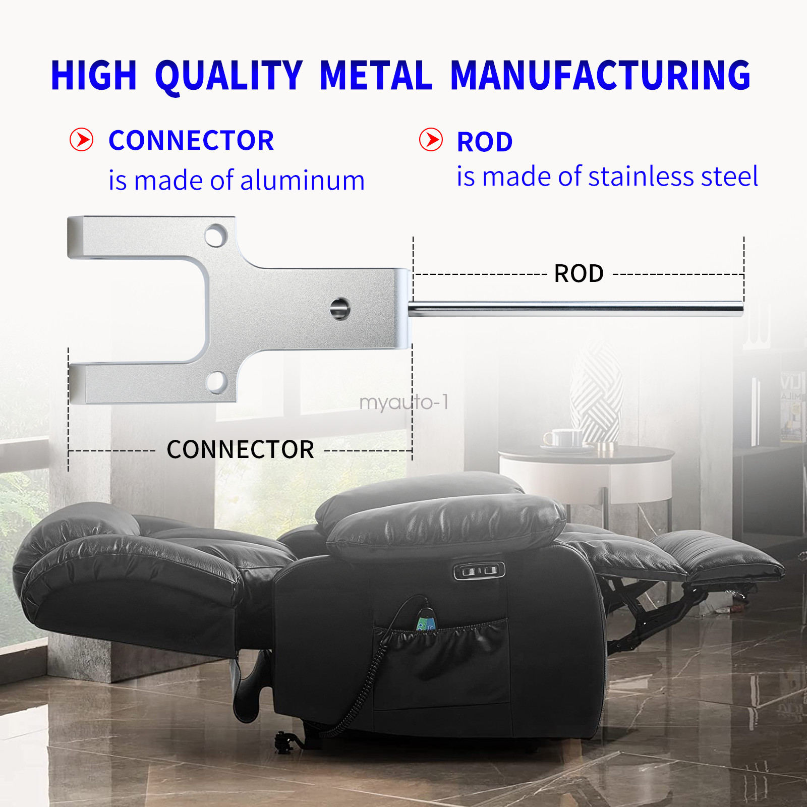 Metal Toggle Drive Connector Fits La-Z-Boy Lazy boy Power Recliners