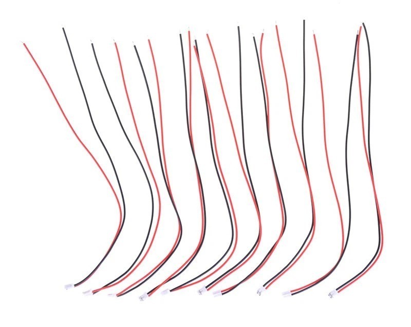 Mini Micro JST 2.0 PH 2-Pin Connector Plug with 20cm Wires Cables Wholesale