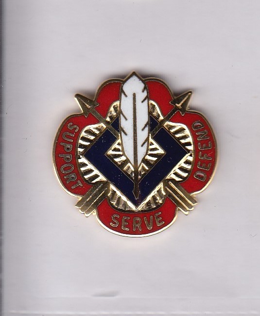 US ARMY 18th Personnel Group crest DUI badge G-23