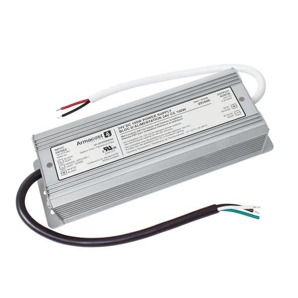 Armacost Lighting 100W 24V DC LED Driver IP67 Waterproof Transformer Hardwired