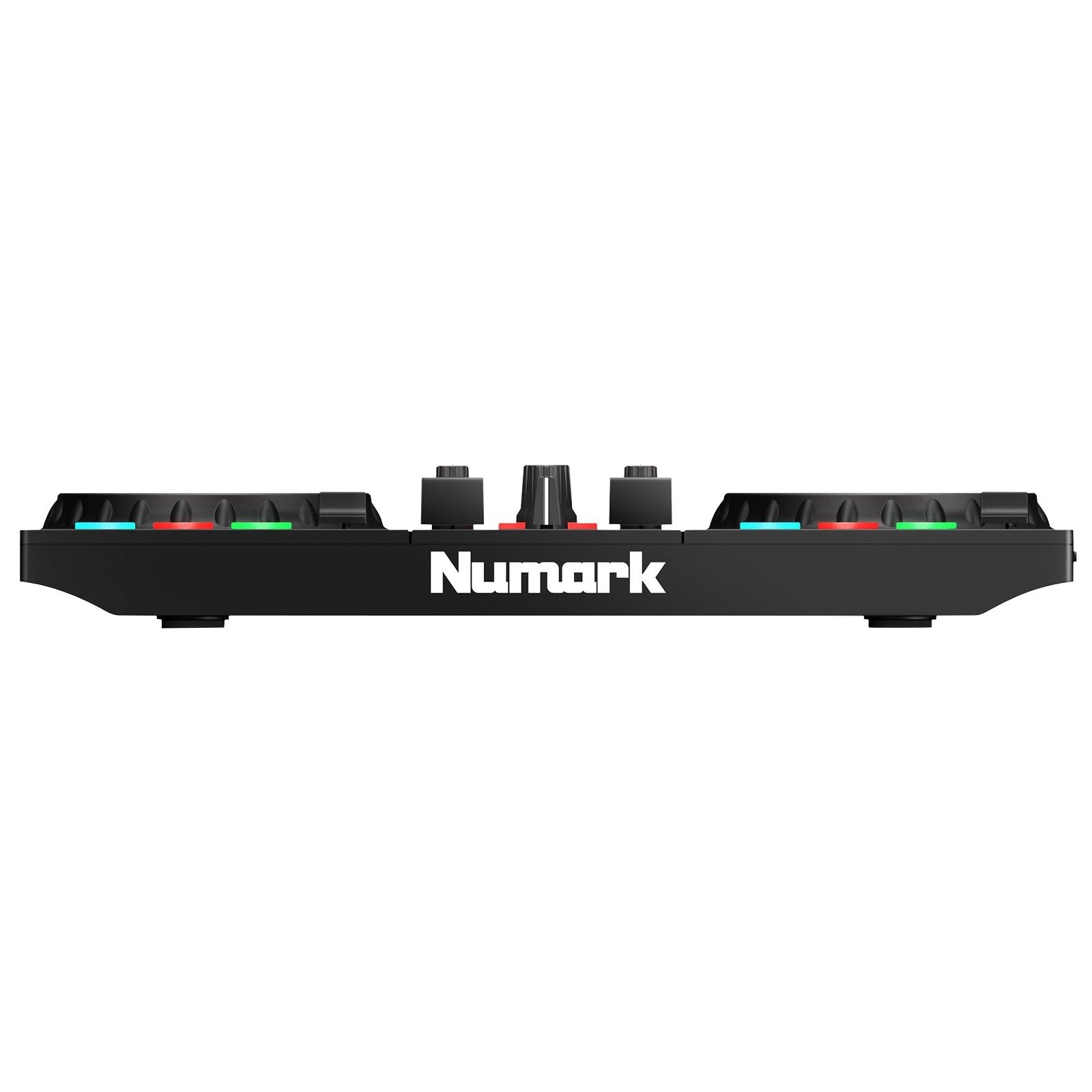 Numark Party Mix II DJ Controller w Lights & 2 Gemini 12" PA Speakers