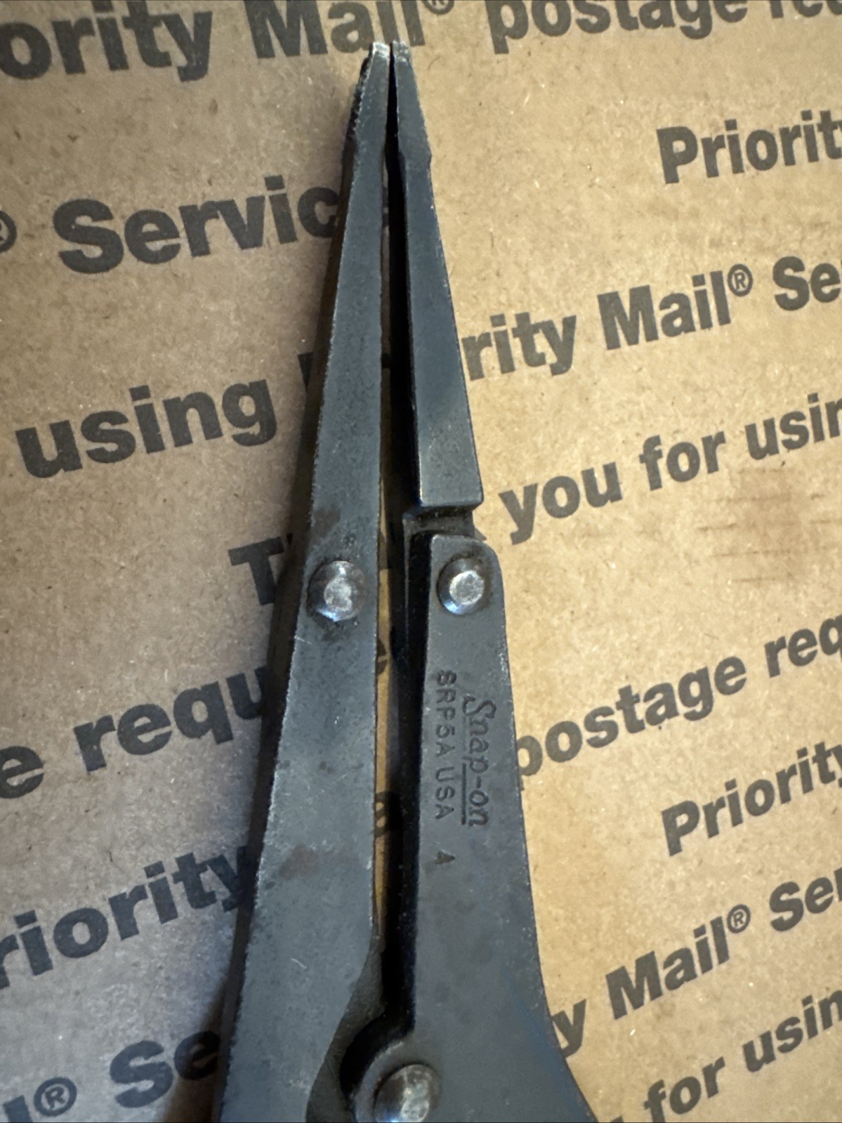 Snap-on SRP5A Spring Loaded Straight Tip Retaining Snap Ring Pliers