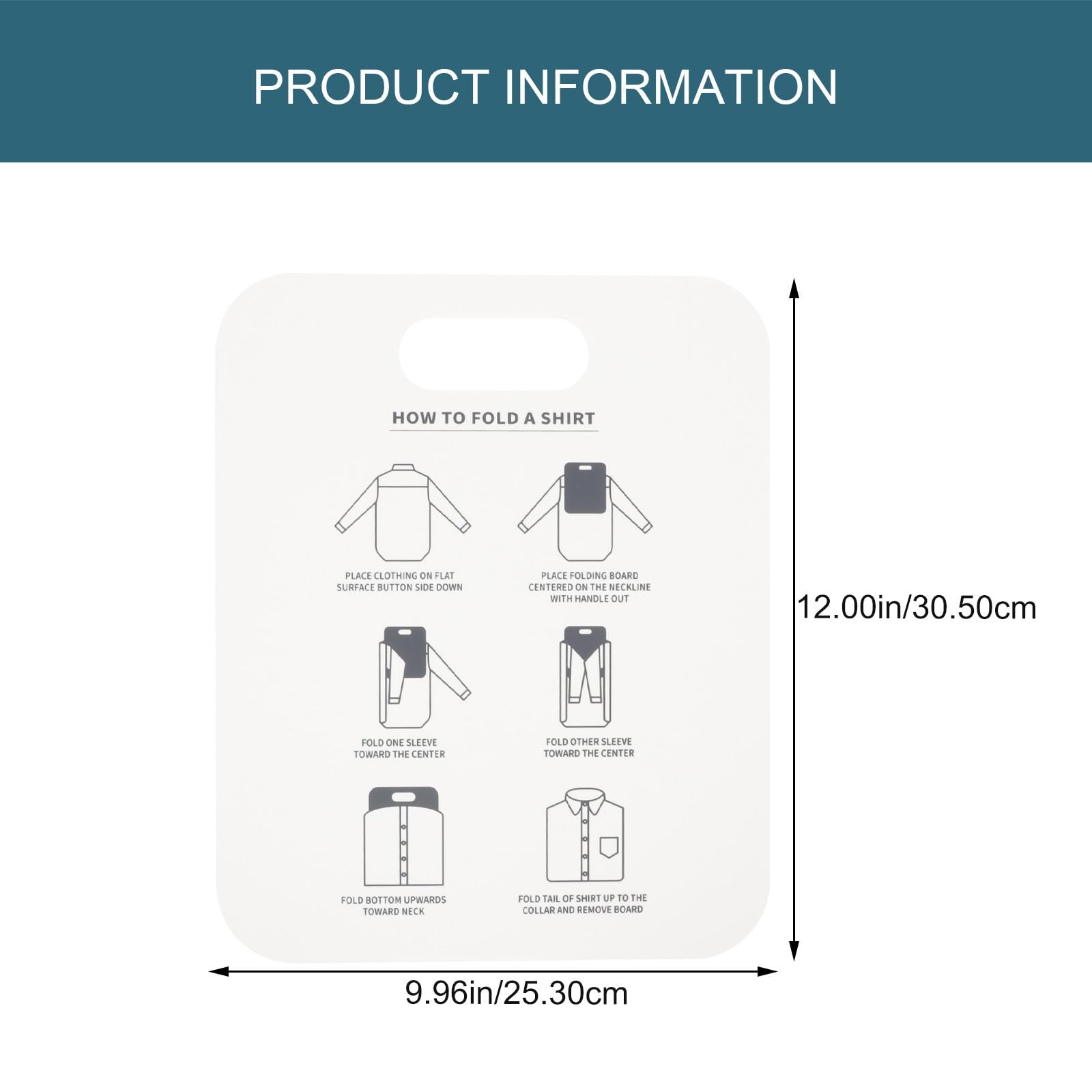 2pcs Shirt Folding Board Clothes Folder Pp Laundry Folding Tool for Home Use ...