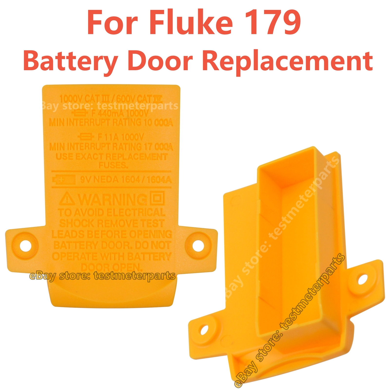 Battery Door For Fluke 179 TRMS Digital Multimeter Rear Case Cover Repair Parts
