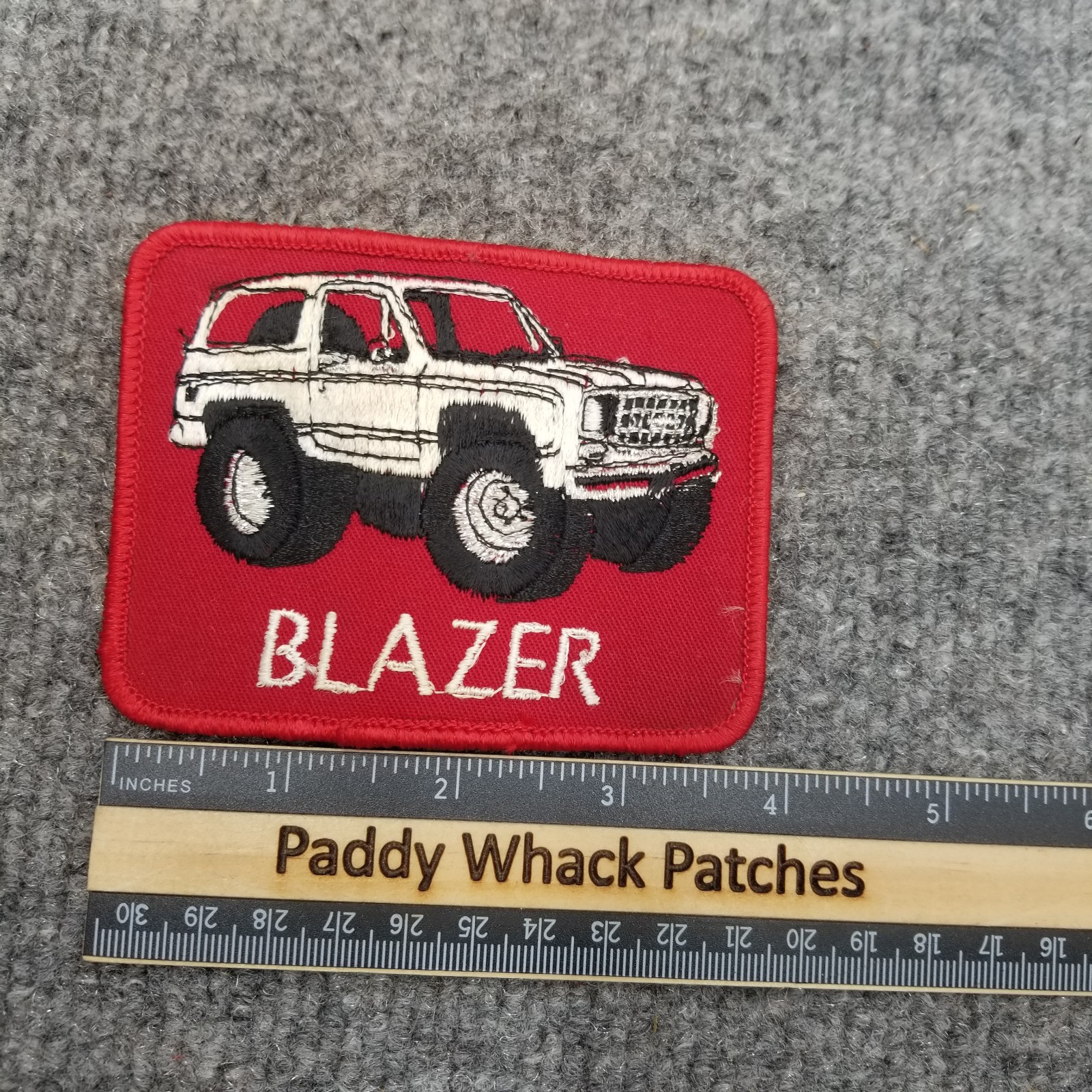 Vintage Chevy Blazer Patch Car Auto 70s 80s Stained AE0