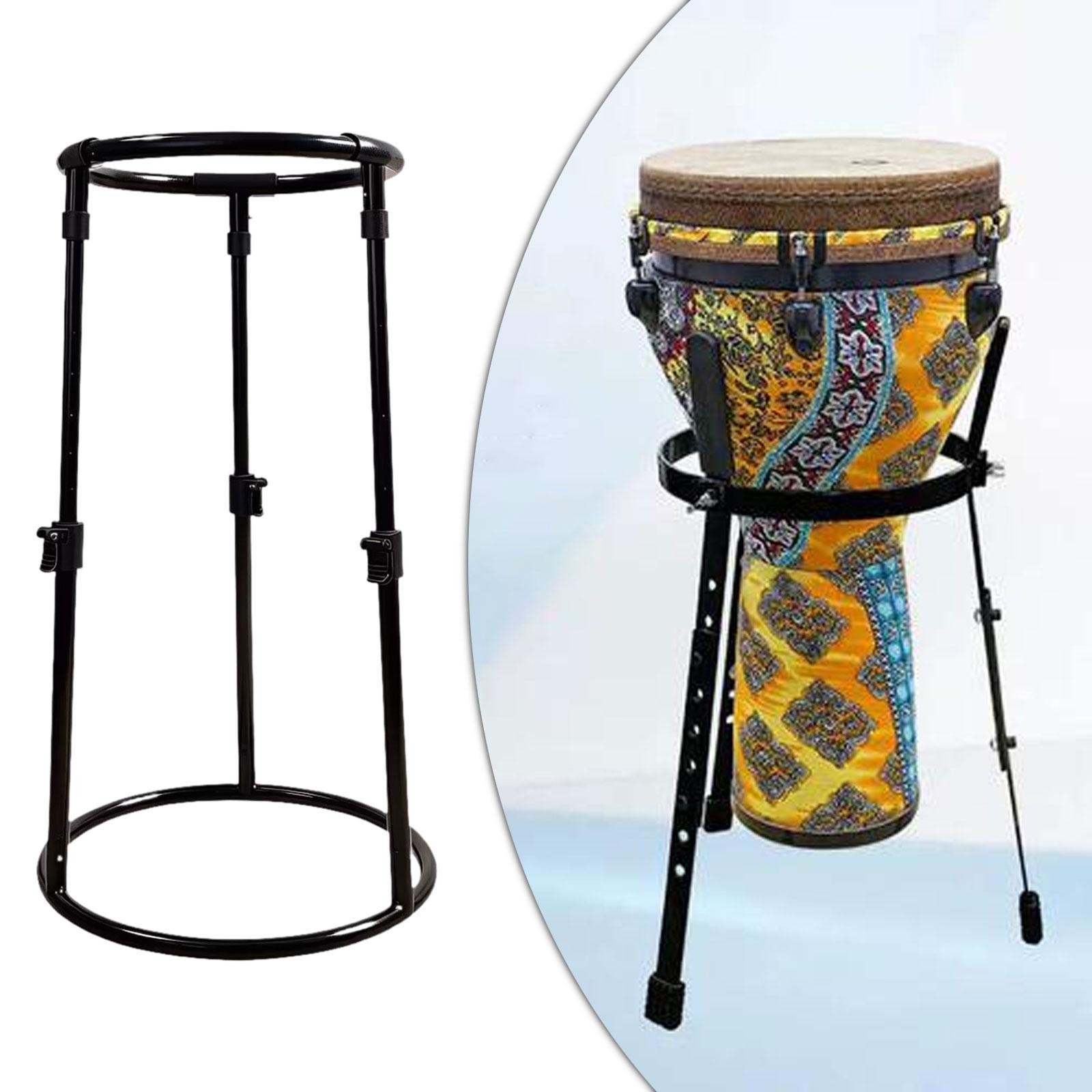 Djembe Floor Stand Stable Adjustable Height Sturdy Portable Standing Support