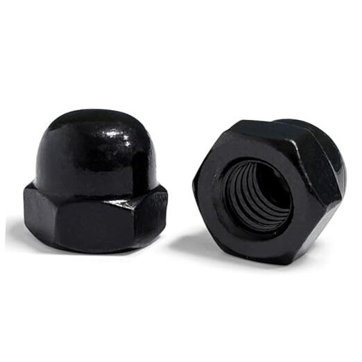 3/8-16 Acorn Cap Nuts, Stainless Steel 304 (18-8) 3/8"-16 Black 304 Stainless