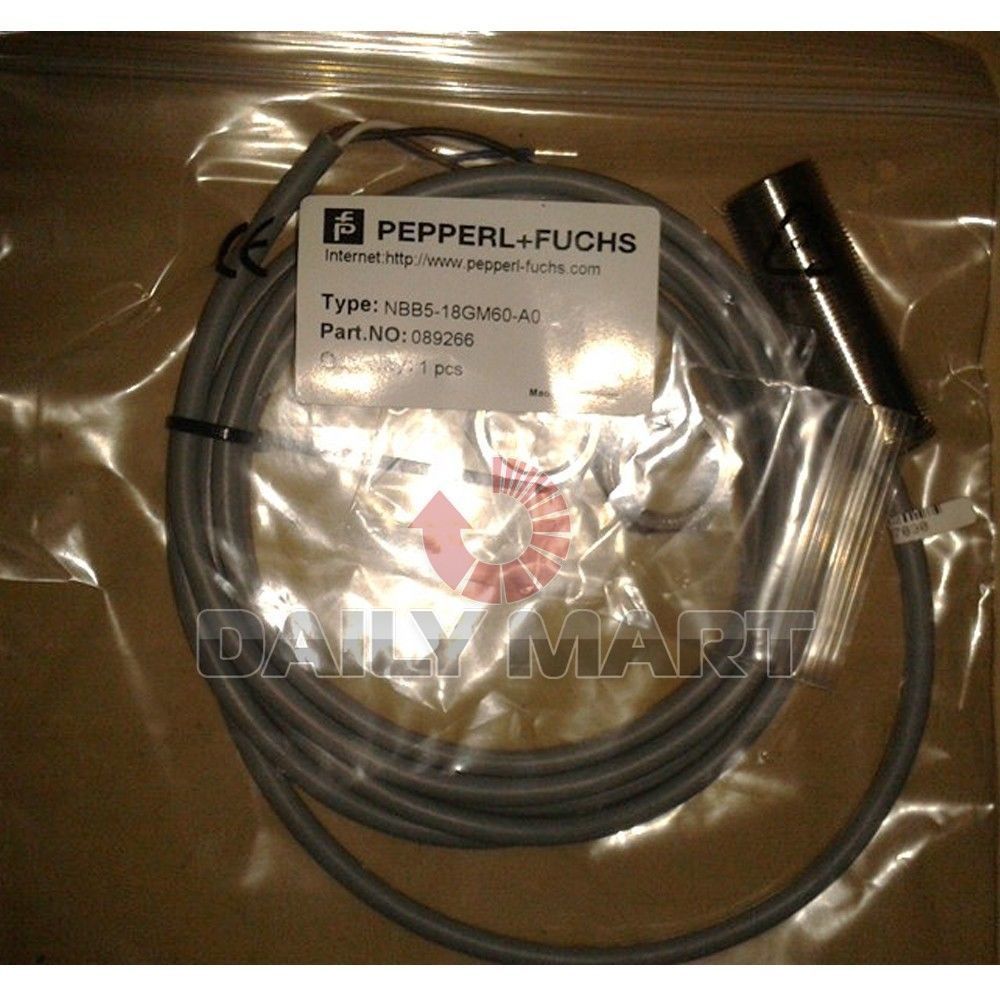 PEPPERL+FUCHS NEW NBB5-18GM60-A0 PLC INDUCTIVE SENSOR 5MM FLUSH, 10-30V DC