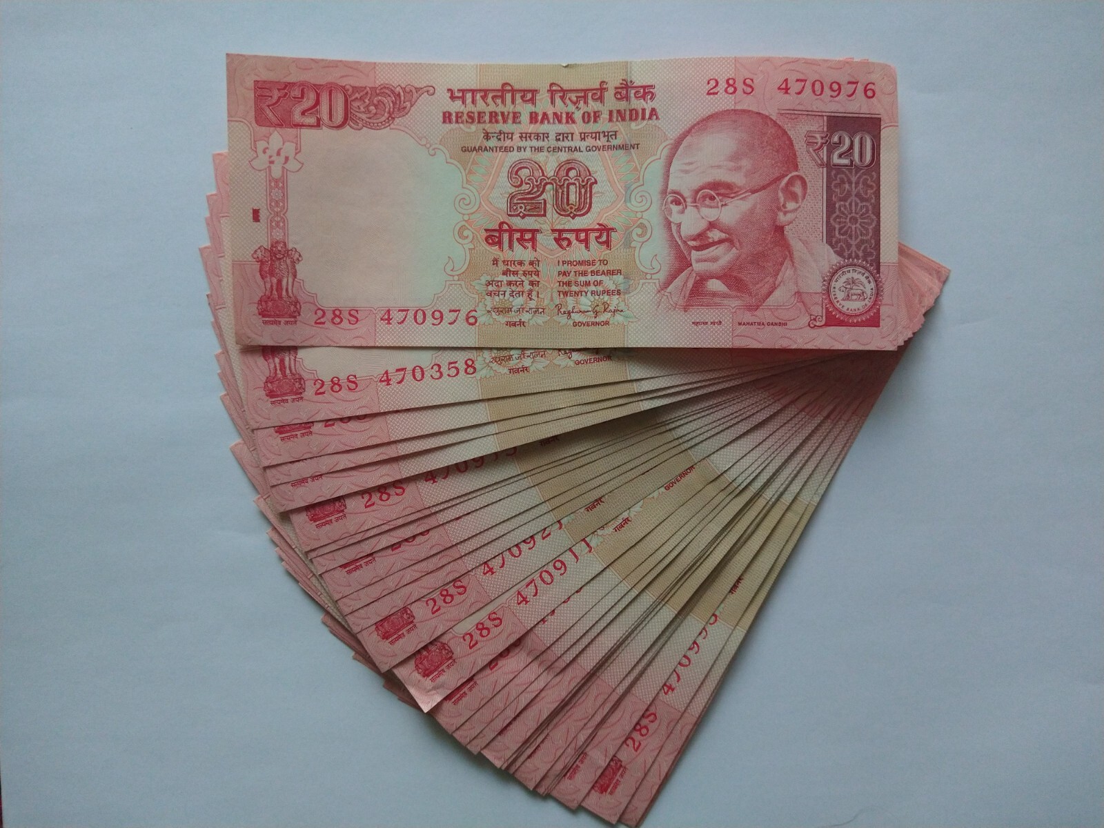 INDIAN ₹20 RUPEE BANKNOTE 1996 | Mahatma Gandhi Series | Old Indian Money