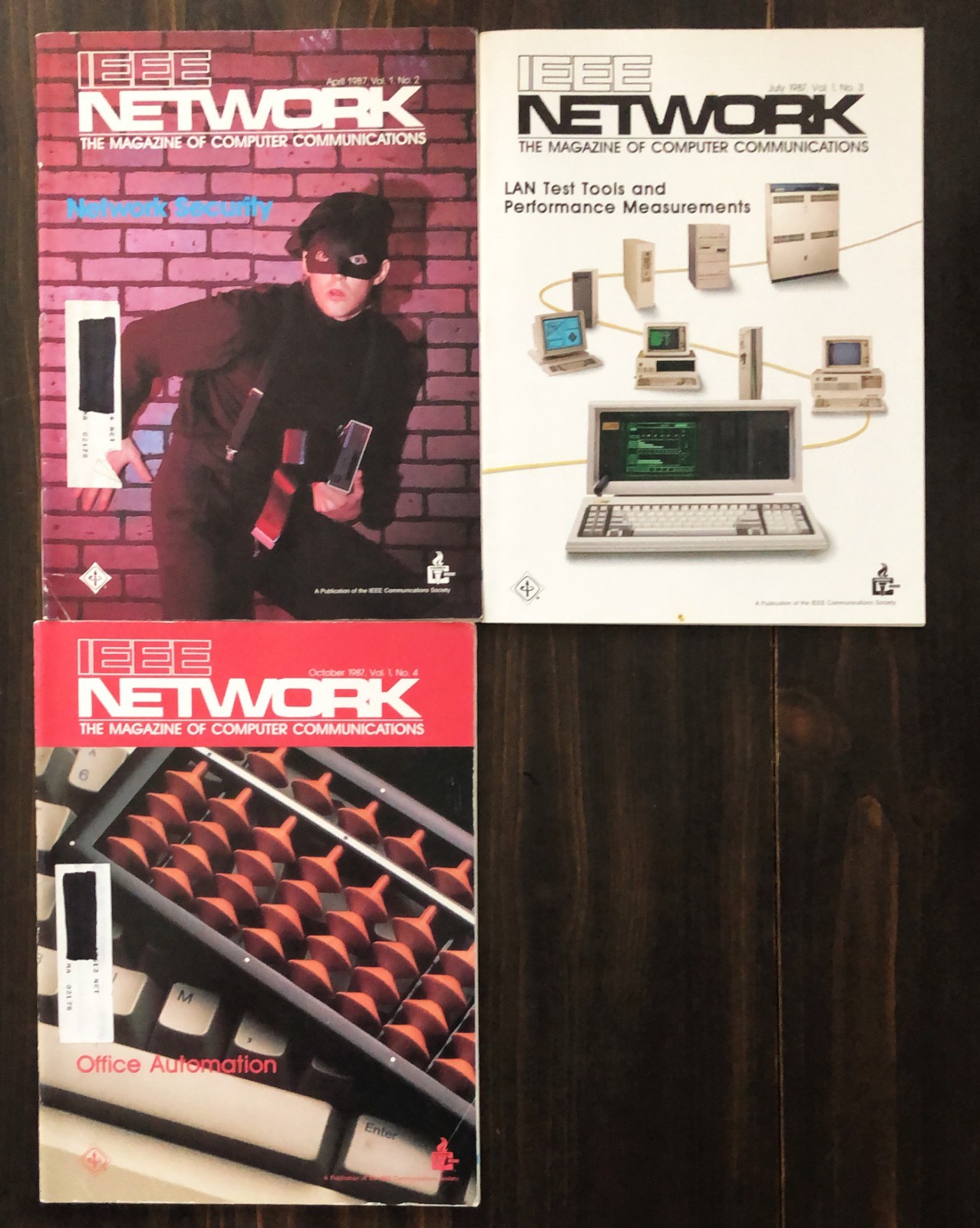 1987 IEEE Network Magazine - Lot of 3