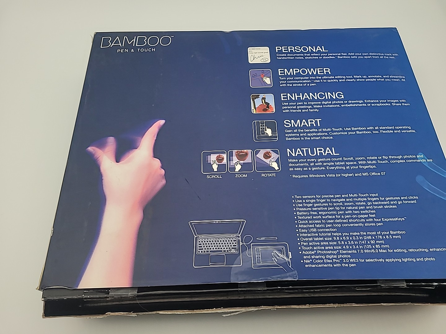 Wacom CTL460 Bamboo Graphic Design Tablet With  Pen  CTH-460 - Black