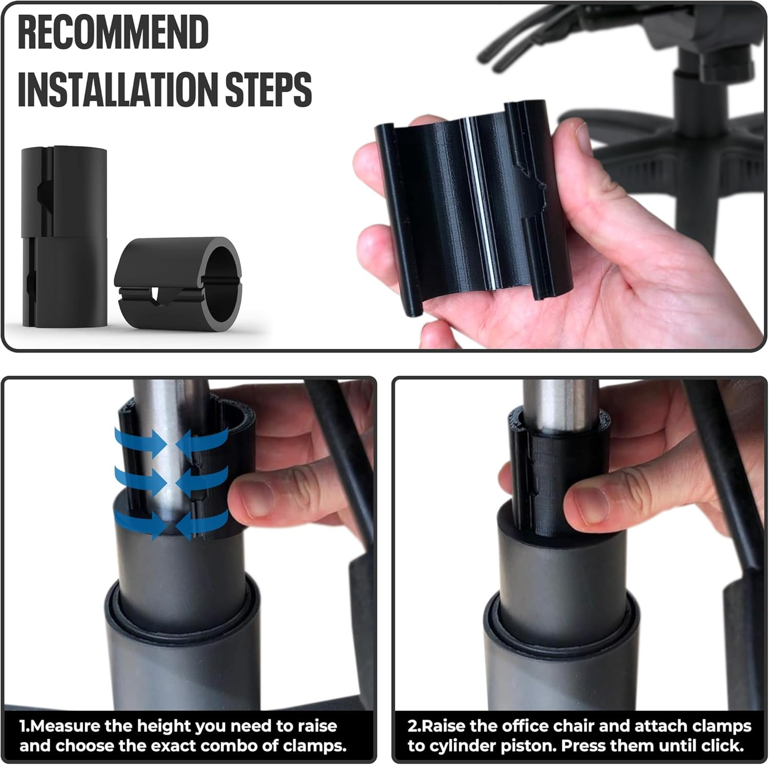 Fix a Sinking Office Chair - No Gas Lift Cylinder or Tools Required - Replacemen