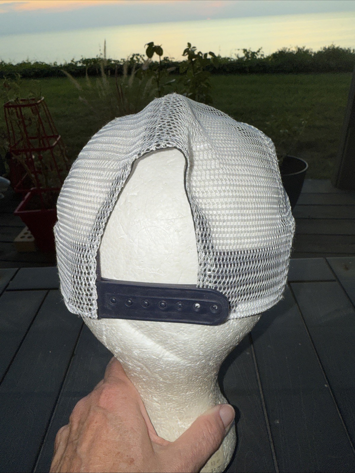 Detroit White Script D on Dark Gray Sparkle Hat Cap Women’s White Mesh SnapBack