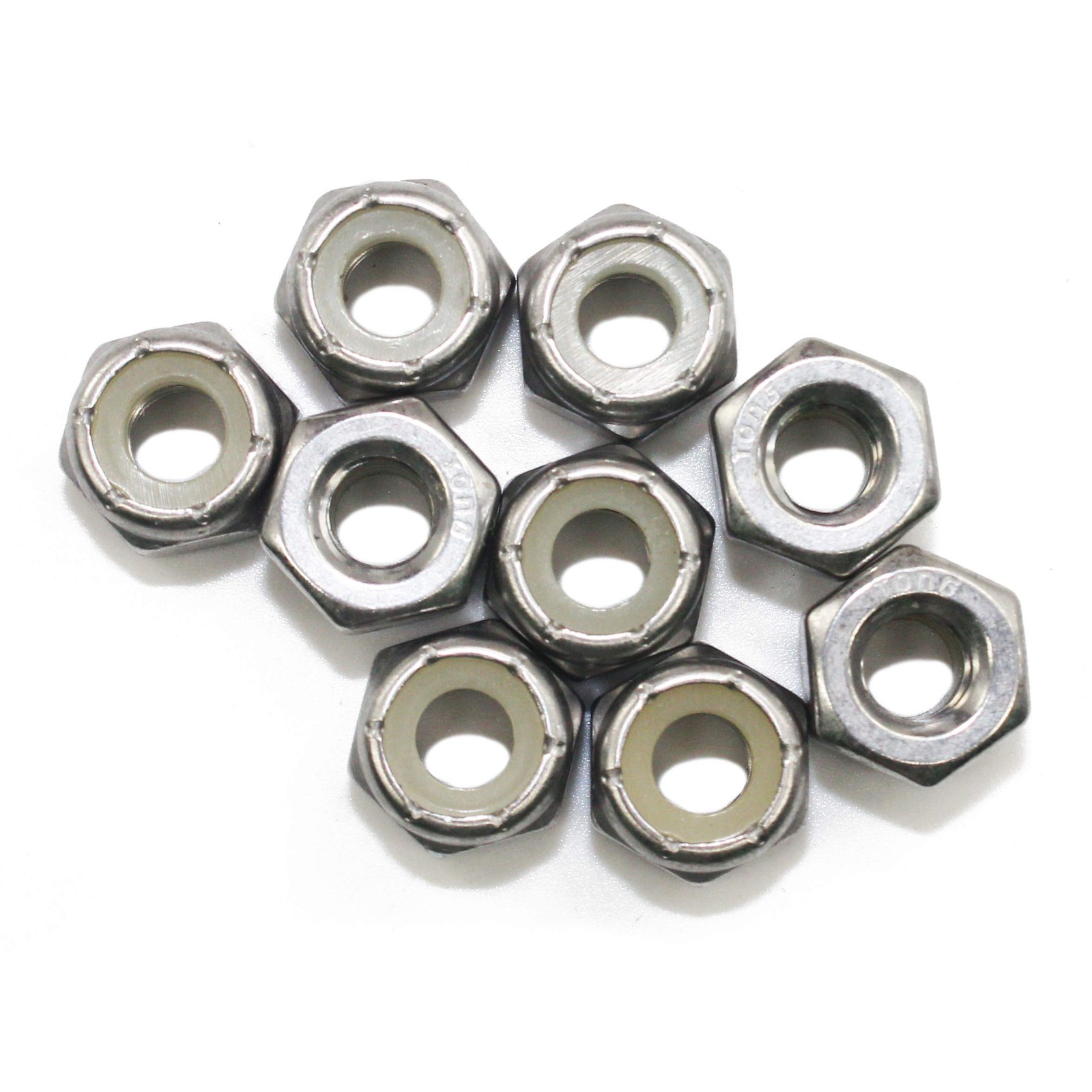 Quantity 50Pcs 1/4-20 Nylon Insert Hex Lock Nuts, (50 Pack), Plain