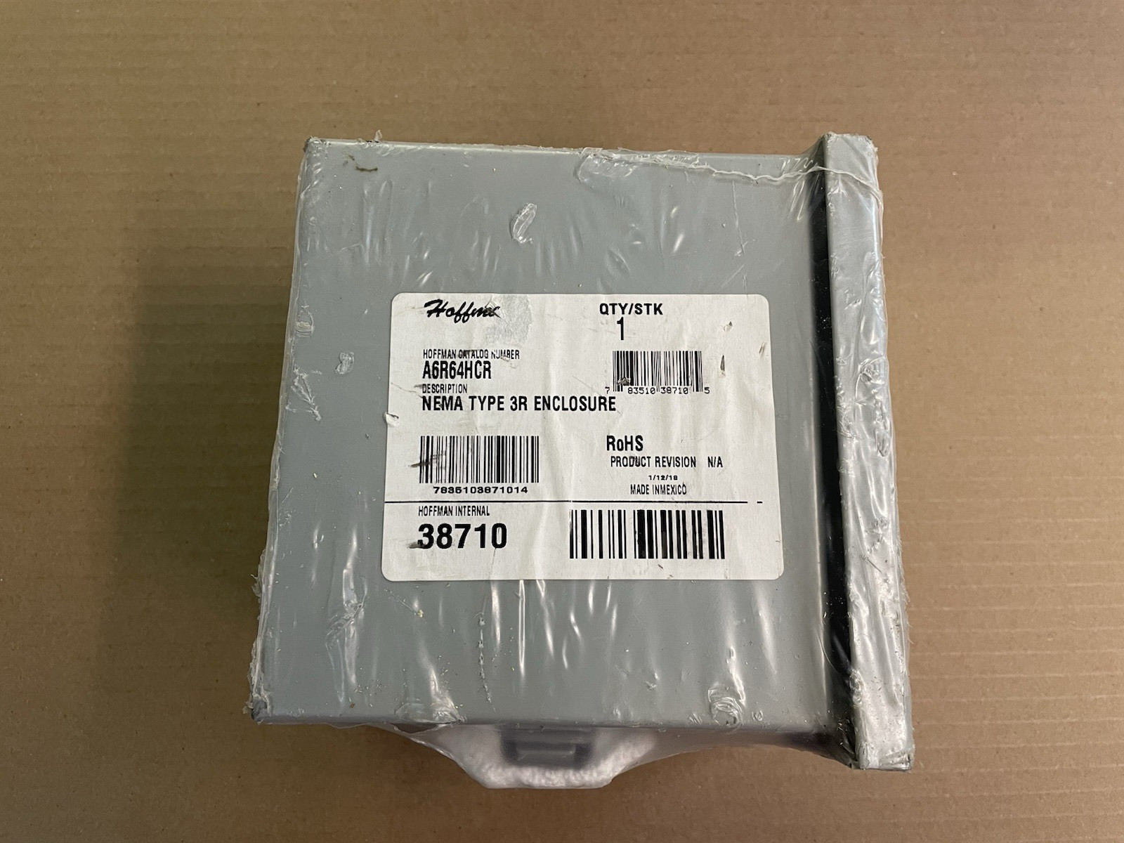 HOFFMAN A6R64HCR Conduit Rainproof Enclosures 6" x 6". x 4" 3R