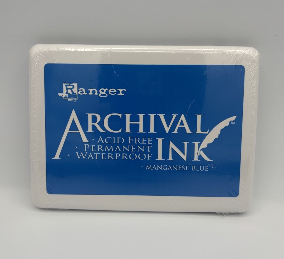 Ranger Jumbo Archival Ink Pad Permanent Waterproof Acid Free Maganese Blue New