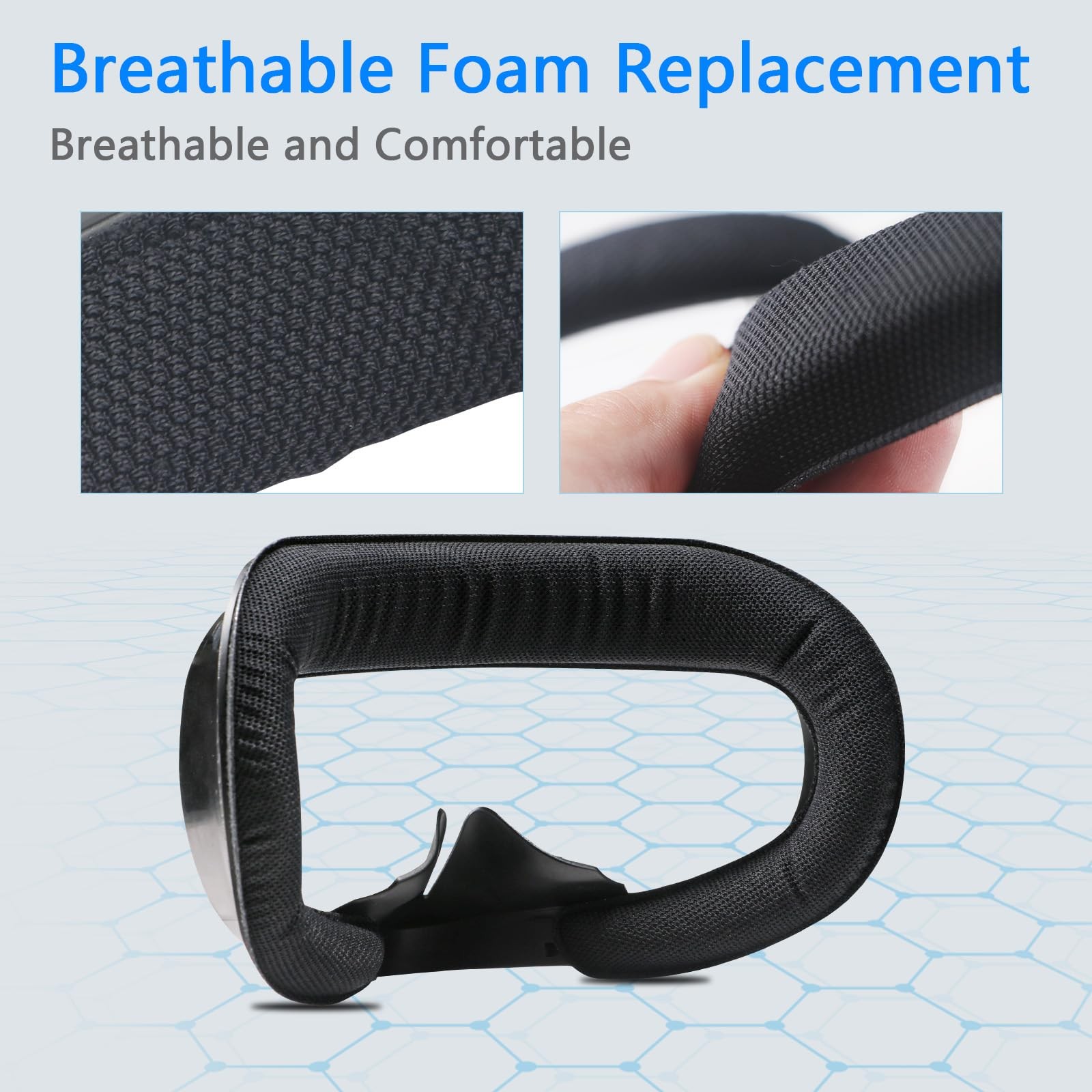 Compatible with Oculus Quest 2 Face Bracket Replacement,VR Breathable Foam Fa...
