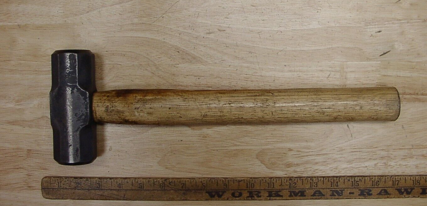 Unbranded 4lb. Sledge Hammer ,5-1/8" Head,1-7/8" Oct. Faces,XLINT Steel & Handle