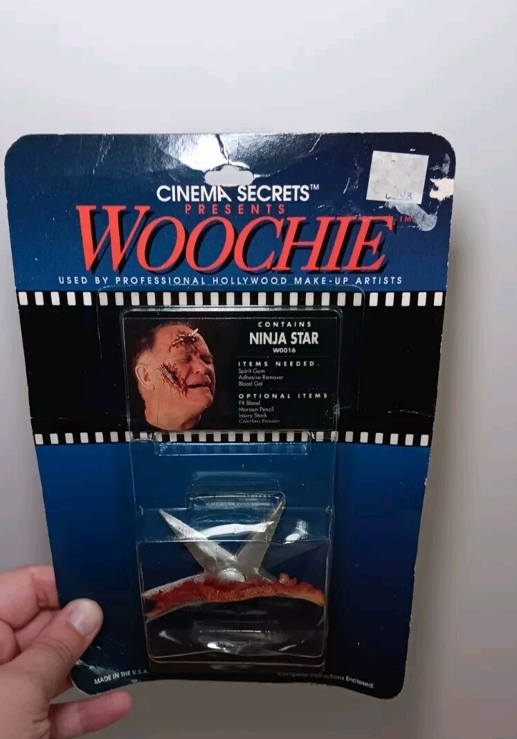 Vintage 1991 Cinema Secrets Presents Woochie Theatrical Prosthetics Ninja Star