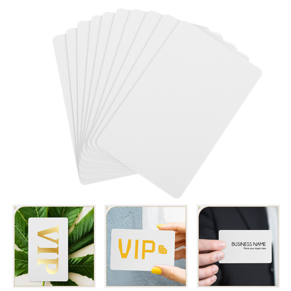10pcs Diy Membership Card Blank Label Craft Tags Blank Business Cards Name Label