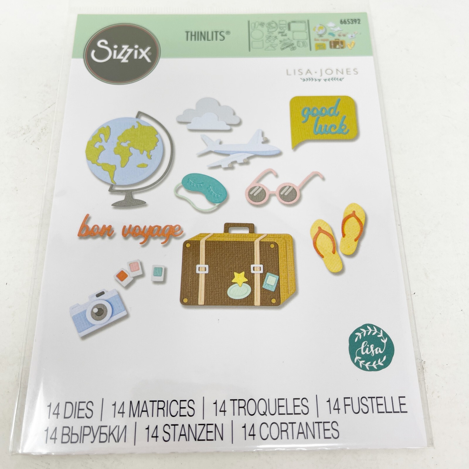 Sizzix Thinlits Summer Bundle Cutting Dies Beach Ocean Animals NEW