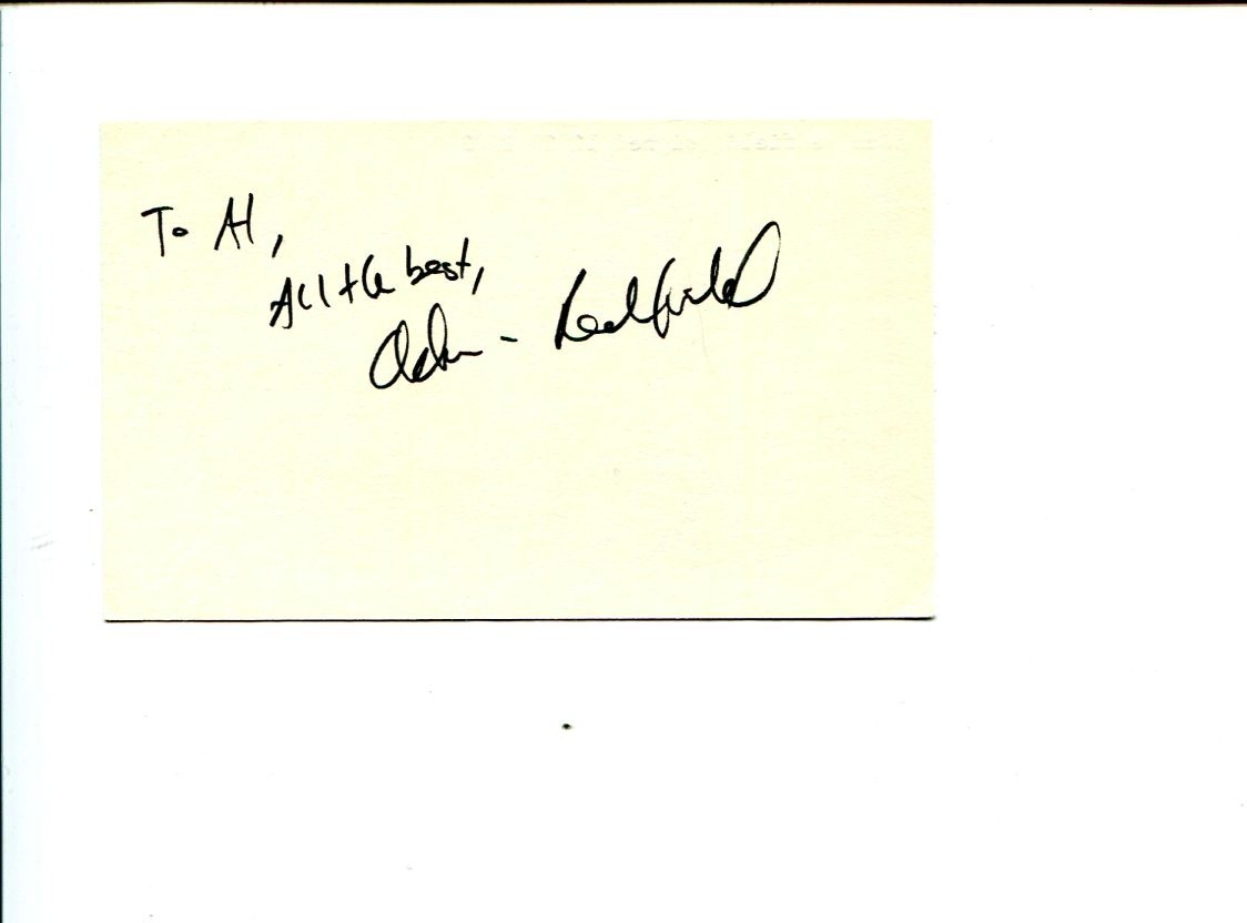 Adam Redfield A Life Broadway Actor Tony Award Nominee Signed Autograph