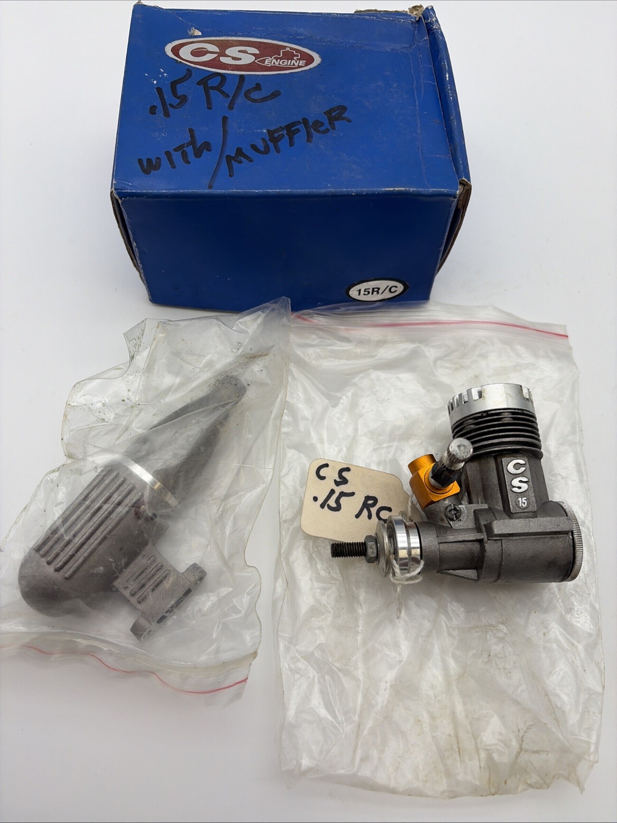 CS Engine 15 R/c Model Airplane RC Engine Lightly Used M8