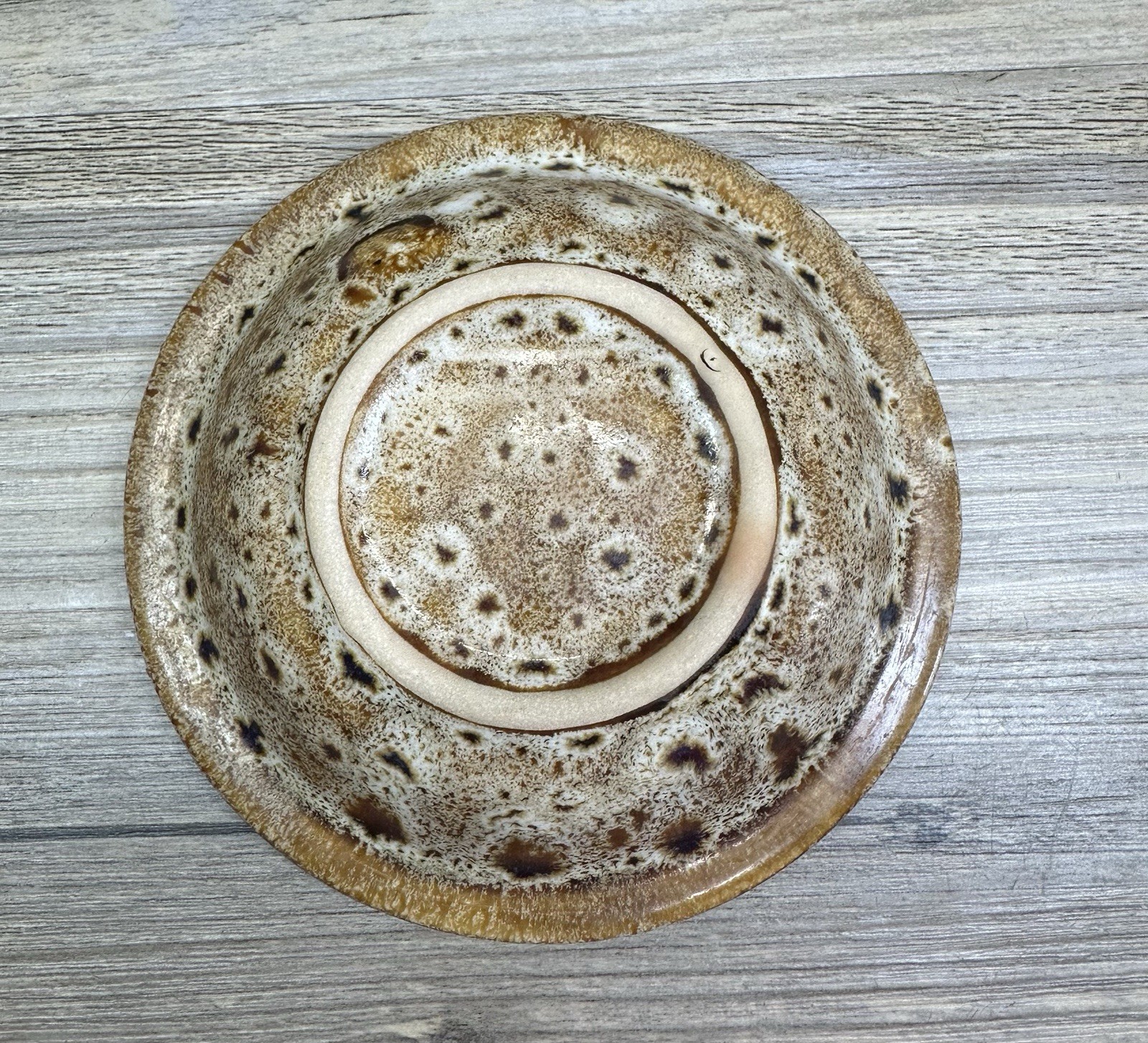 Owl Night Light Brown Ceramic Drip Glaze 6" Tall