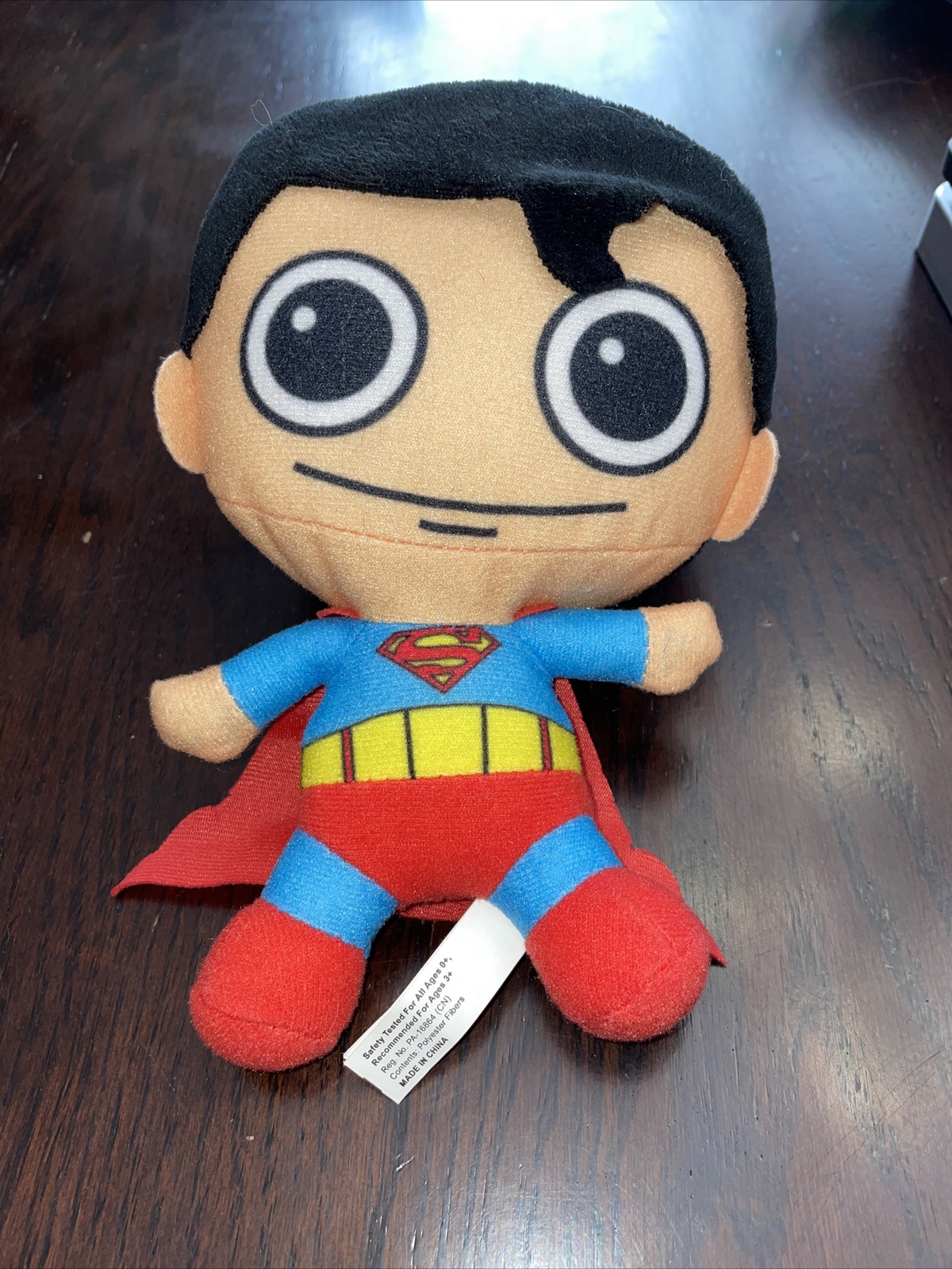 Justice League DC Comics 7” Big Head Superman 2019 Toy Factory Plush EUC