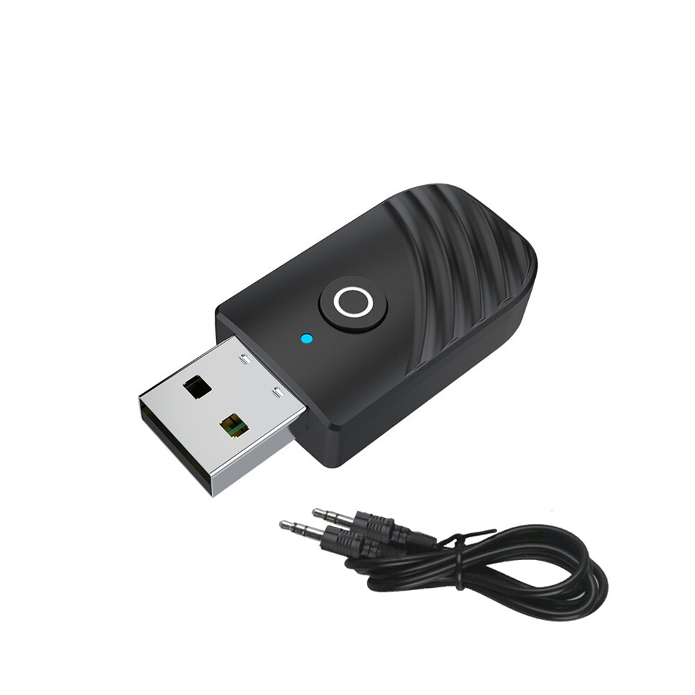 USB Wireless Bluetooth 5.0 Audio Transmitter Receiver 3in1 Adapter For TV PC Car