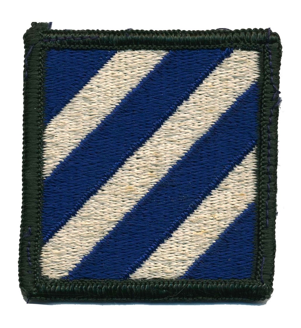 3rd Infantry  Division U.S. Army Shoulder Patch  L052