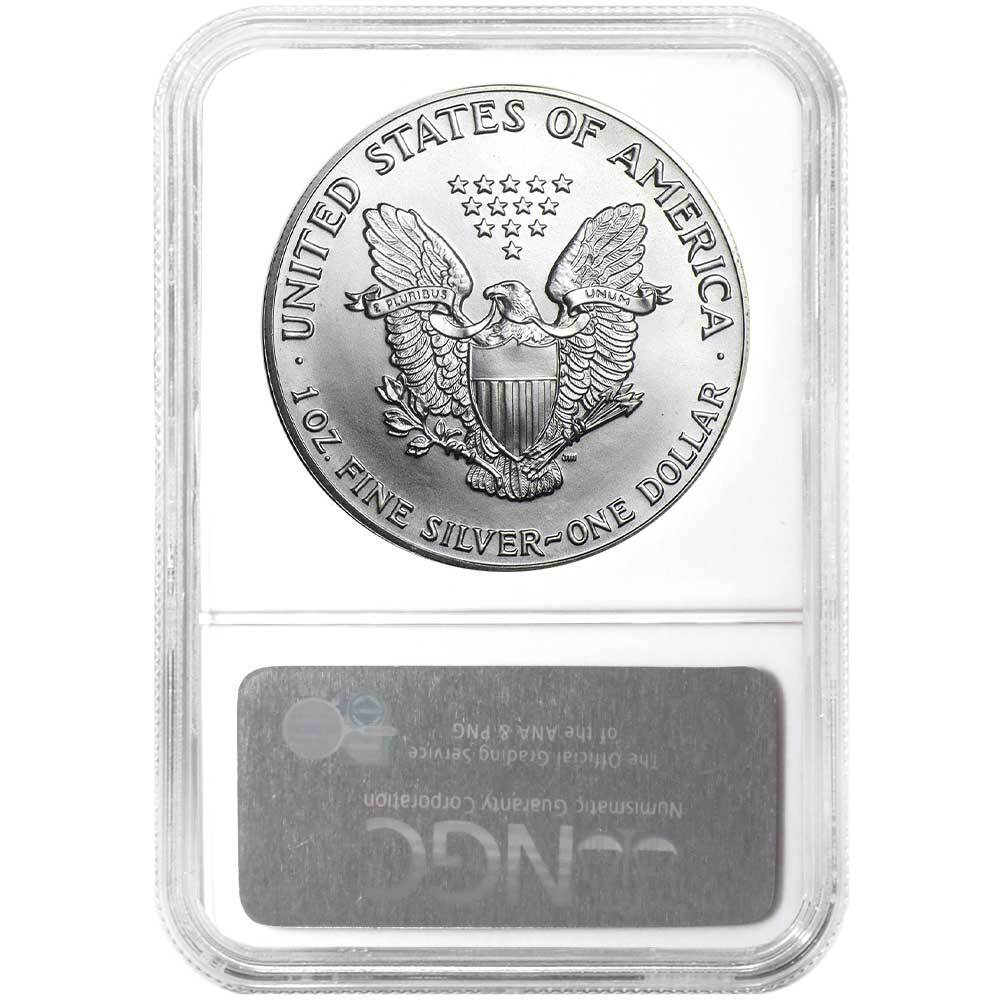 1987 $1 American Silver Eagle NGC MS69 Brown Label