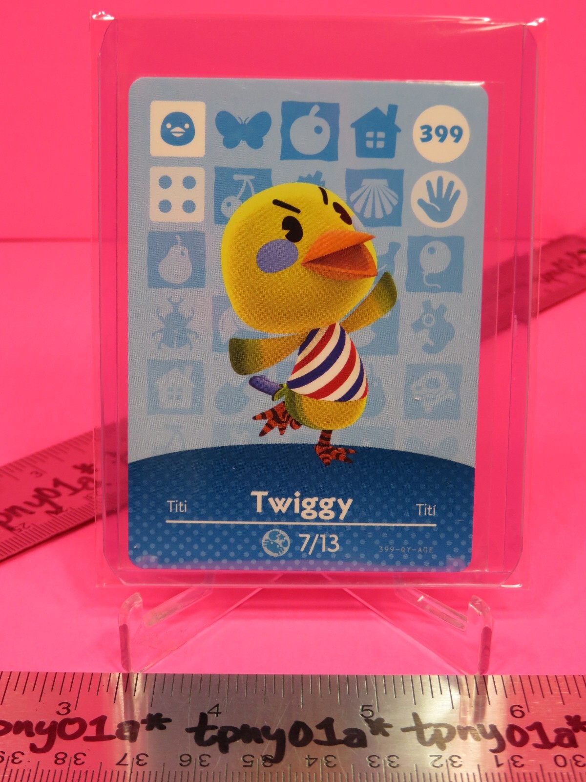 TWIGGY #399 AUTHENTIC US PACK FRESH Animal Crossing Series 4 Amiibo Card 📦BOXWT