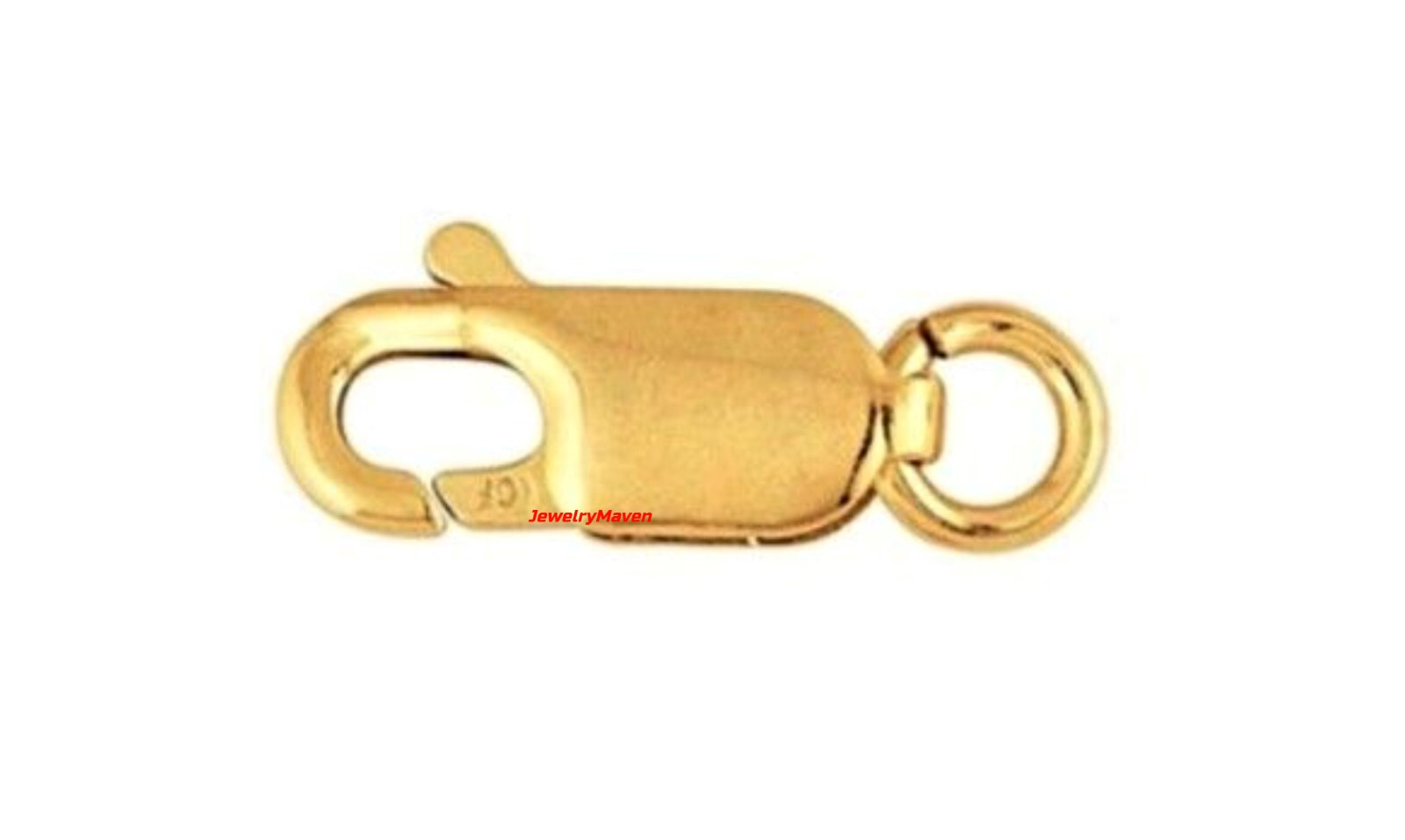 12mm 14k GOLD FILLED Yellow Lobster Chain Necklace Bracelet Clasp Jump Ring