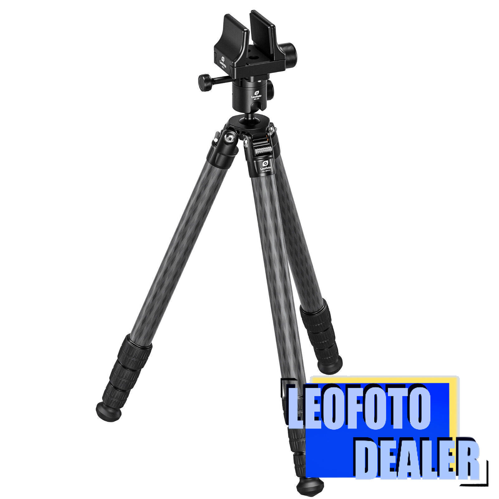 Leofoto SA-364CX+MK-40X+GS-3 Rifle Tripod w 40mm Ballhead and Clamp
