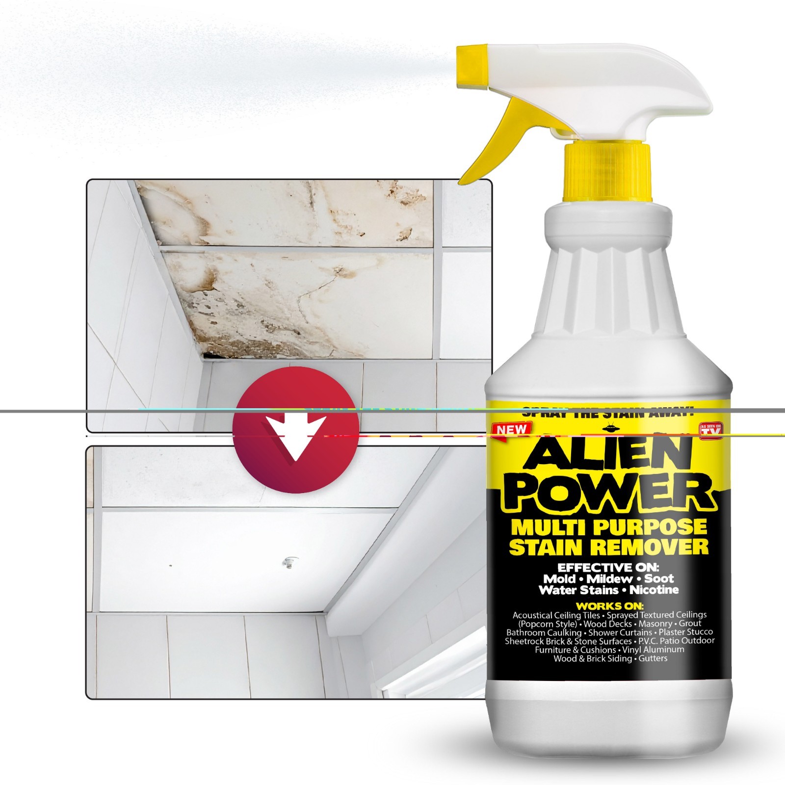 Alien Power Super Concentrated Multi-Purpose Stain Remover Set Mold Mildew Water
