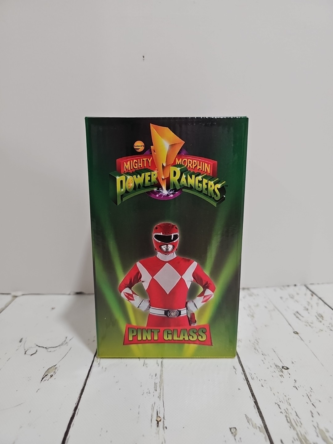 MIGHTY MORPHIN Power Rangers Collector Pint Glass 2019 Culturefly UNUSED w/ Box