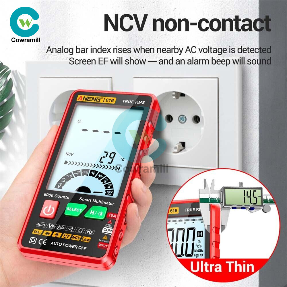 ANENG 616 Backlight Digital LCD Multimeter 6000 Counts AC/DC Voltage Current