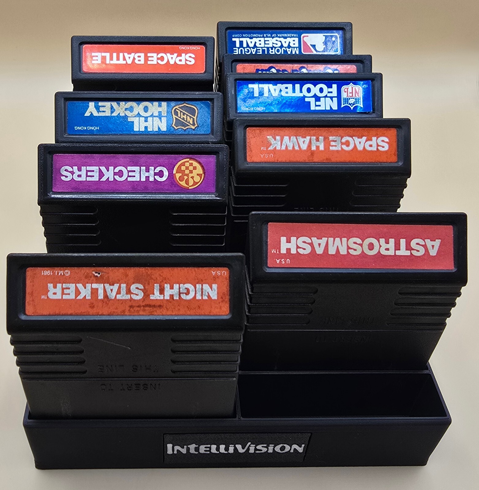 Intellivision - Cartridge Holder Storage Tray 20 slots