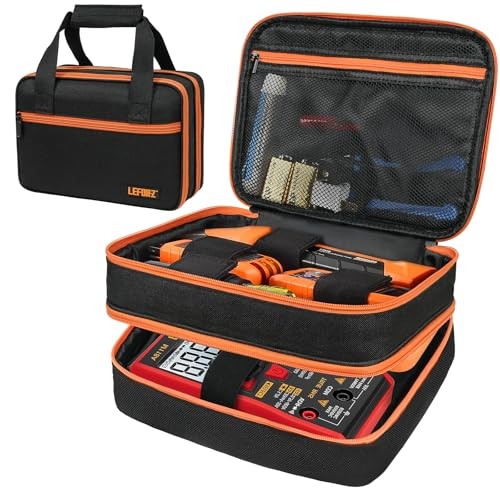 Carrying Case Compatible with Klein Tools ET310 AC/80101/80016 Black & Orange